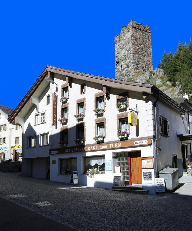 Gasthaus Pension Zum Turm Hospental Eksteriør bilde
