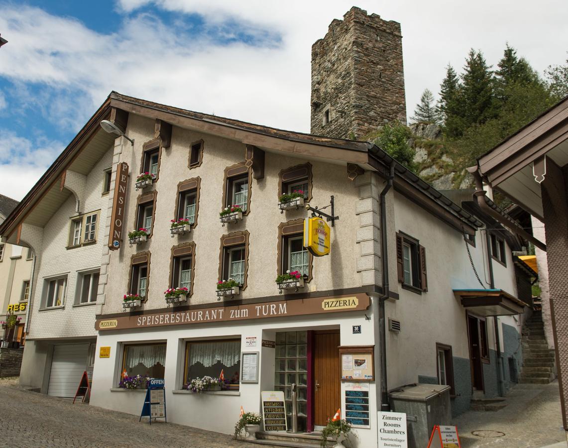 Gasthaus Pension Zum Turm Hospental Eksteriør bilde